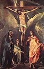 Famous Cross Paintings - Christ on the Cross with the Two Maries and St John